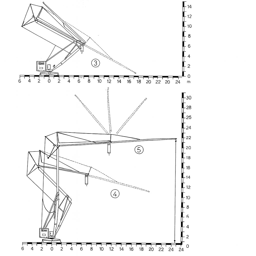 Jeřáb CM 64 při stavbě